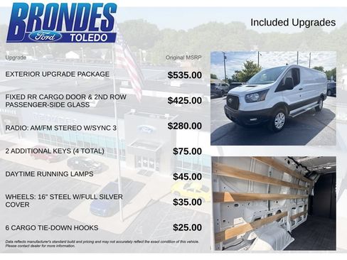 Used 2025 Ford Transit 250 Low Roof w/ Exterior Upgrade Package RWD image 6