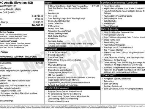 New 2026 GMC Acadia Elevation image 4