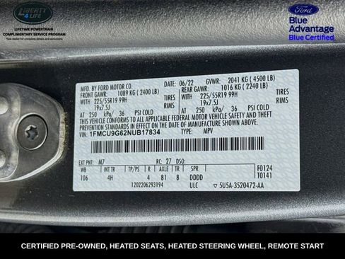 Certified 2022 Ford Escape SE w/ SE Sport Appearance Package image 30