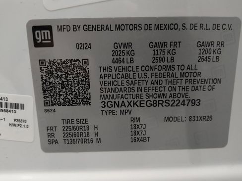 Used 2024 Chevrolet Equinox LT w/ LPO, Floor Liner Package image 33