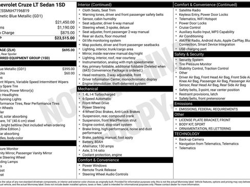 Used 2017 Chevrolet Cruze LT w/ RS Package image 36