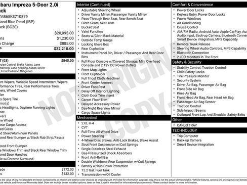 Used 2019 Subaru Impreza 2.0i w/ Eyesight image 3