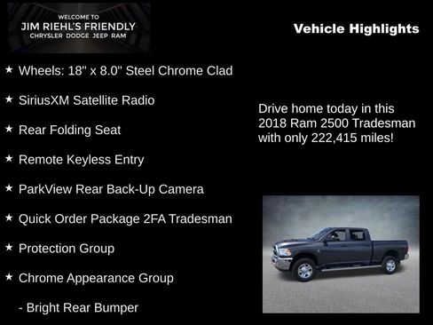 Used 2018 RAM 2500 Tradesman w/ Chrome Appearance Group AWD/4WD image 5