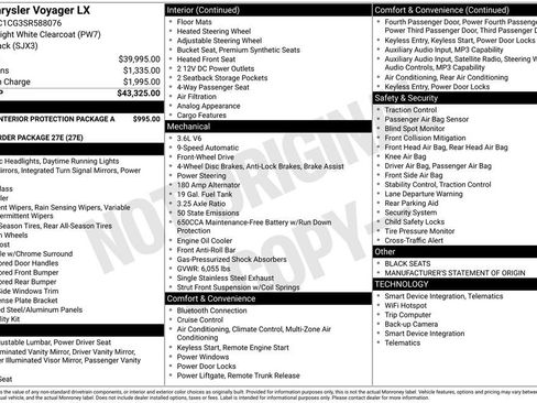 New 2025 Chrysler Voyager LX image 6