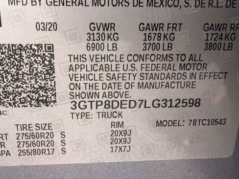Used 2020 GMC Sierra 1500 SLT w/ SLT Premium Plus Package RWD image 22