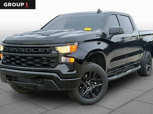 Certified 2024 Chevrolet Silverado 1500 Custom Trail Boss w/ Turbomax Blackout Package AWD/4WD image 1