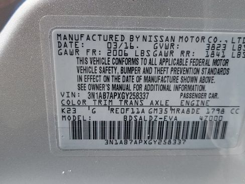 Used 2016 Nissan Sentra SV w/ Style Package FWD image 36