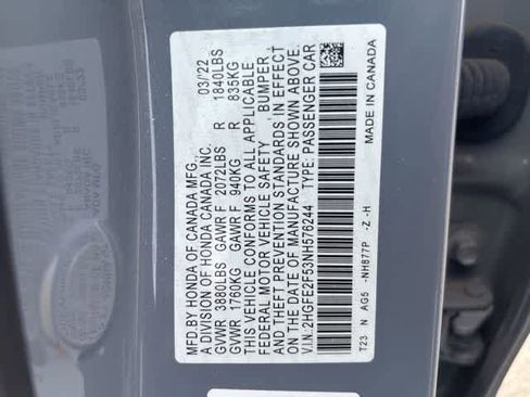 Used 2022 Honda Civic Sport image 22