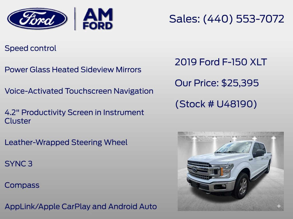 Used 2019 Ford F150 XLT w/ Equipment Group 302A Luxury AWD/4WD image 33