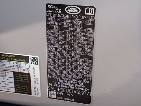 New 2026 Land Rover Range Rover Sport SE AWD/4WD image 27