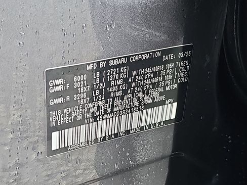Certified 2025 Subaru Ascent Premium AWD/4WD image 41