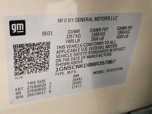 Used 2021 Chevrolet Tahoe LT image 33