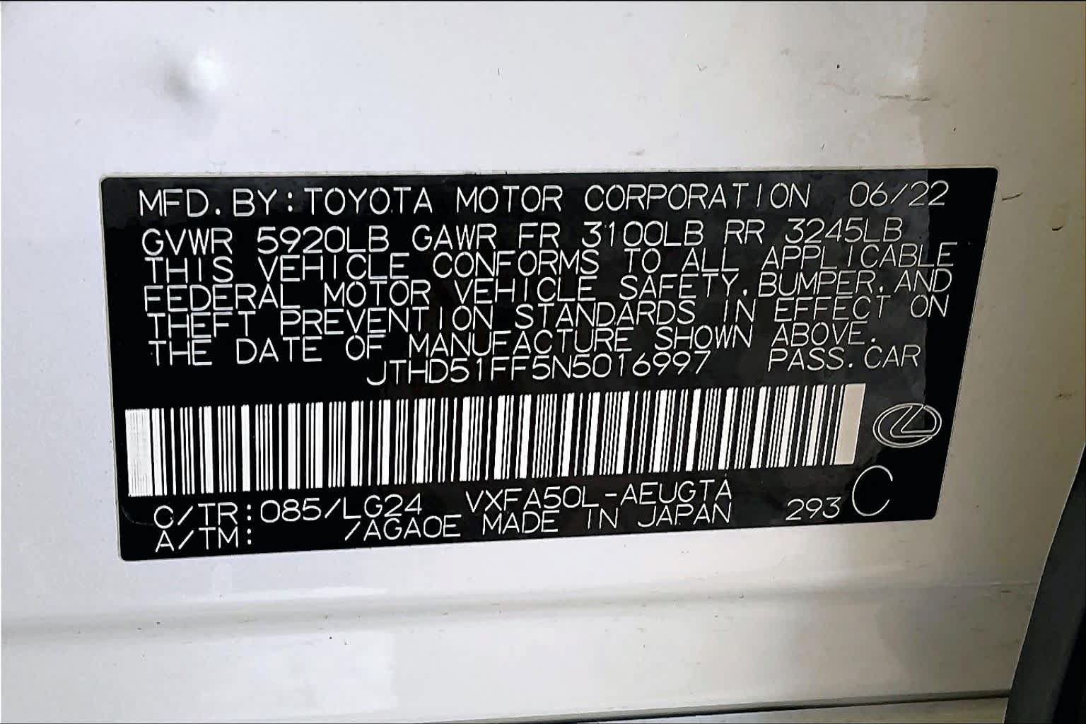 Used 2022 Lexus LS 500 w/ Interior Upgrade Package RWD image 34