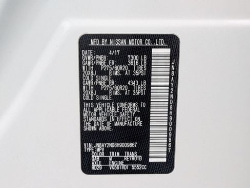 Used 2017 Nissan Armada SL w/ Technology Package RWD image 34