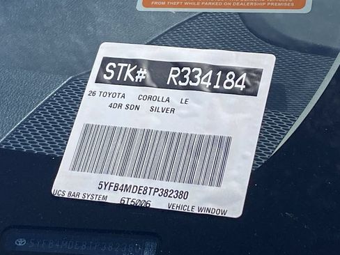 Certified 2026 Toyota Corolla LE FWD image 38