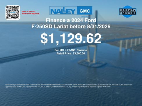Used 2024 Ford F250 Lariat w/ Chrome Package AWD/4WD image 3