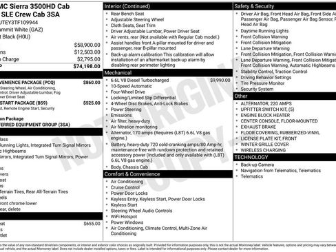 New 2026 GMC Sierra 3500 SLE w/ SLE Convenience Package AWD/4WD image 20