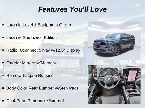 Used 2025 RAM 1500 Laramie w/ Laramie Southwest Edition AWD/4WD image 19