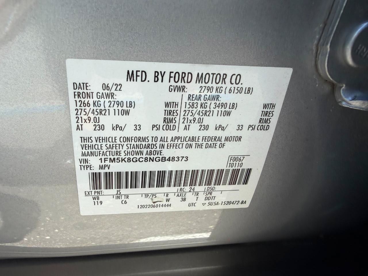 Used 2022 Ford Explorer ST w/ Equipment Group 401A AWD/4WD image 57