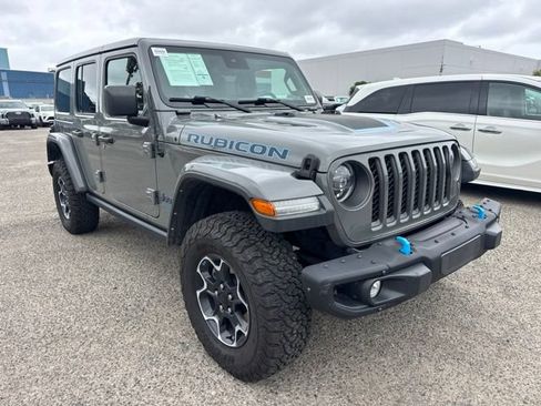 Used 2022 Jeep Wrangler Unlimited Rubicon 4xe w/ Steel Bumper Group AWD/4WD image 3