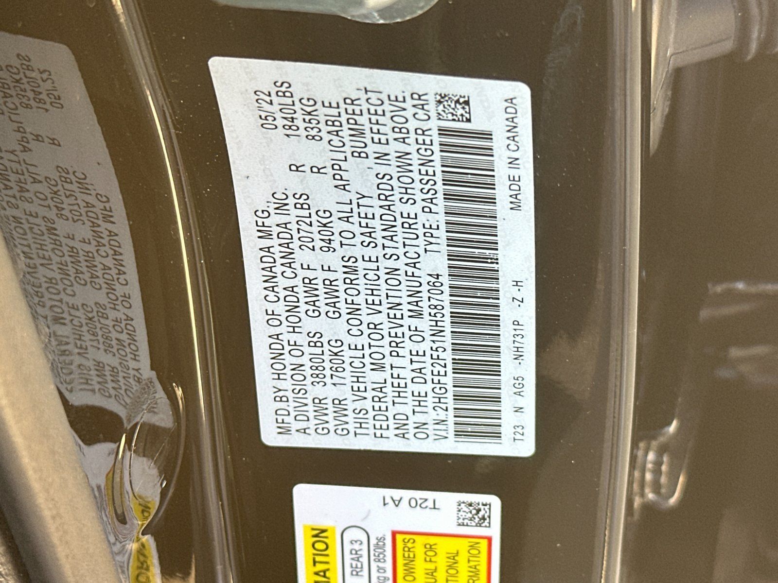 Used 2022 Honda Civic Sport image 27