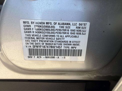 Used 2007 Honda Pilot EX-L image 23