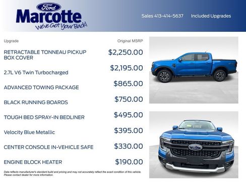 Used 2025 Ford Ranger Lariat w/ Advanced Towing Package AWD/4WD image 4