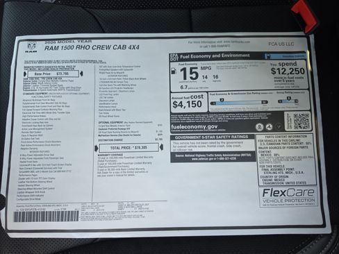 New 2026 RAM 1500 RHO AWD/4WD image 34