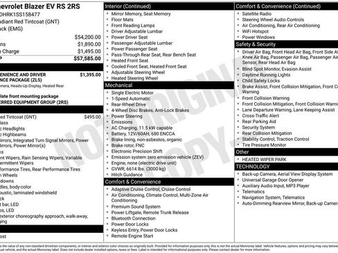 New 2025 Chevrolet Blazer EV RS image 30