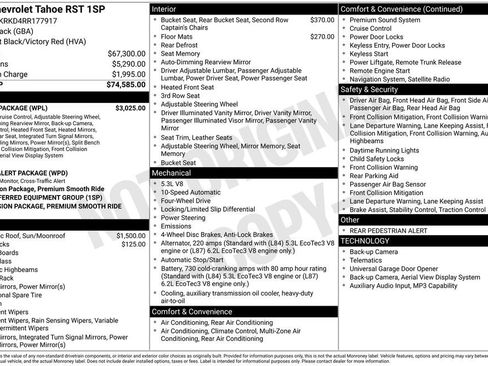 Used 2024 Chevrolet Tahoe RST w/ Luxury Package AWD/4WD image 56