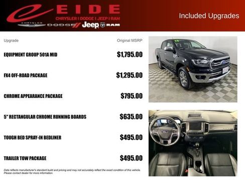 Used 2019 Ford Ranger Lariat w/ Equipment Group 501A Mid AWD/4WD image 13