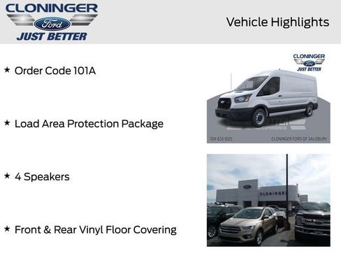 New 2025 Ford Transit 250 148 Medium Roof w/ Load Area Protection Package RWD image 11