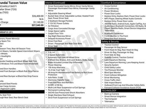 Used 2020 Hyundai Tucson Value AWD/4WD image 31