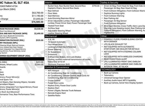 Used 2021 GMC Yukon XL SLT w/ SLT Premium Package image 3