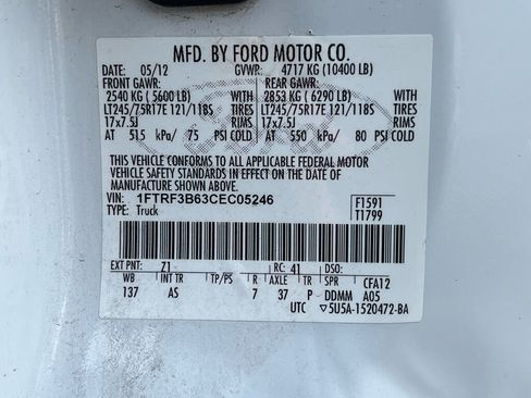 Used 2012 Ford F350 XL w/ Snow Plow Prep Pkg AWD/4WD image 37