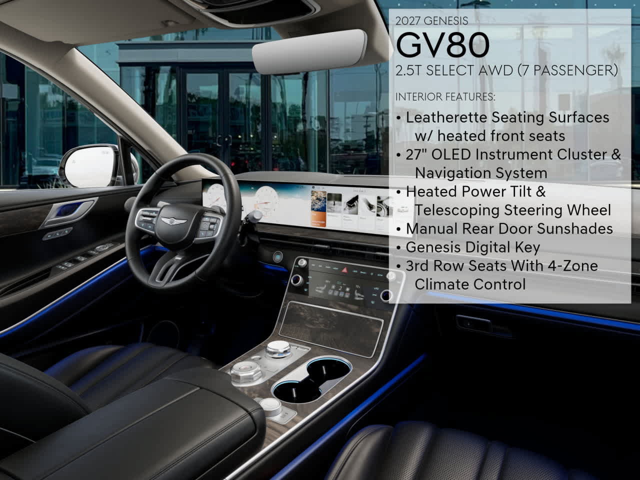 New 2027 Genesis GV80 2.5T Select AWD/4WD image 17
