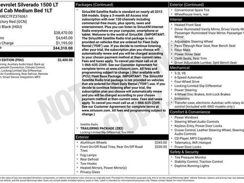 Used 2015 Chevrolet Silverado 1500 LT w/ All Star Edition image 3