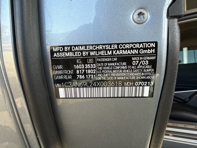 Used 2004 Chrysler Crossfire Coupe RWD image 19