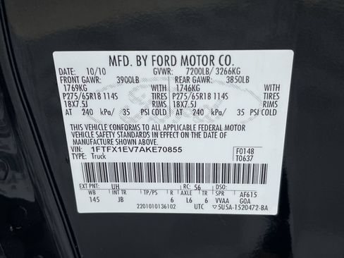 Used 2010 Ford F150 FX4 AWD/4WD image 12