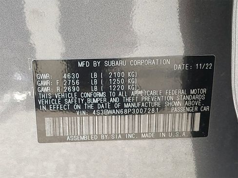 Certified 2023 Subaru Legacy Limited image 37