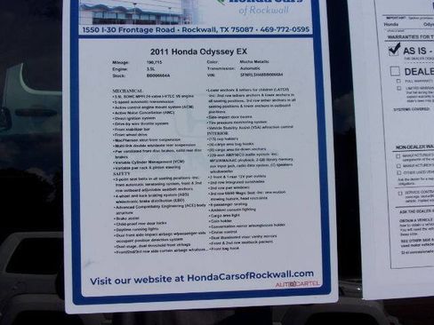 Used 2011 Honda Odyssey EX image 14