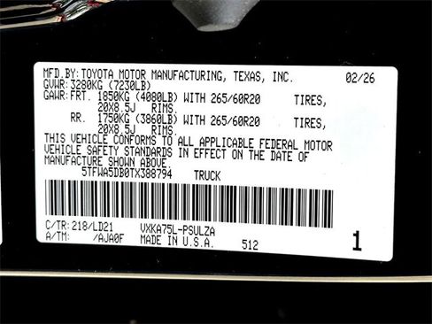 New 2026 Toyota Tundra Limited image 25