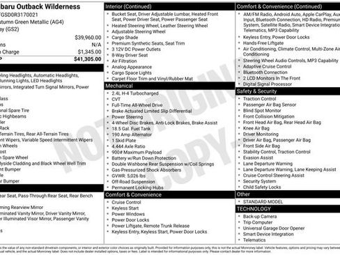 Used 2024 Subaru Outback Wilderness image 2