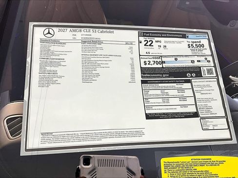New 2027 Mercedes-Benz CLE 53 AMG 4MATIC Cabriolet image 18