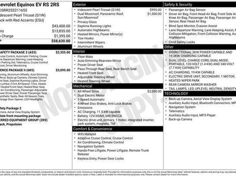 New 2025 Chevrolet Equinox EV RS w/ Active Safety Package 3 image 4