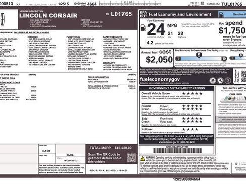 New 2026 Lincoln Corsair Premiere AWD/4WD image 4