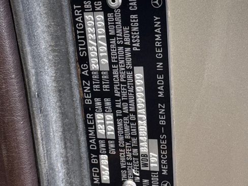 Used 1988 Mercedes-Benz 560 SL image 33