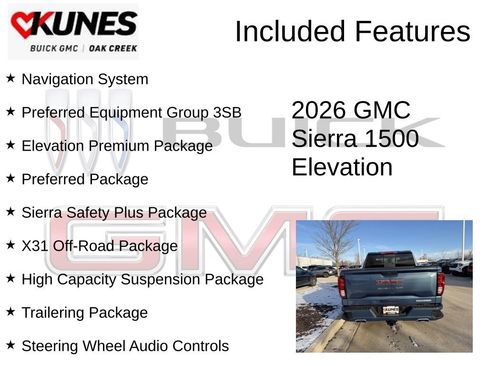 New 2026 GMC Sierra 1500 Elevation w/ Elevation Premium Package AWD/4WD image 2