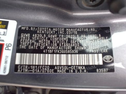 Used 2016 Toyota Camry LE FWD image 32