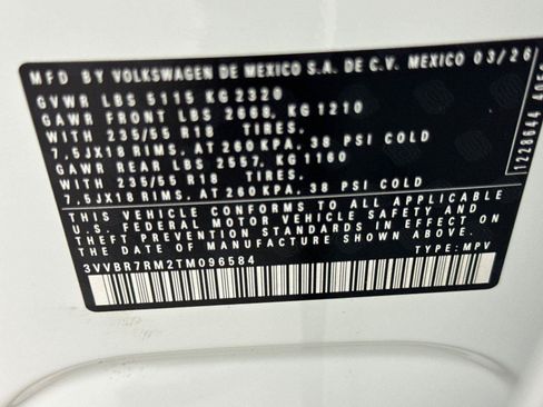 New 2026 Volkswagen Tiguan S AWD/4WD image 27